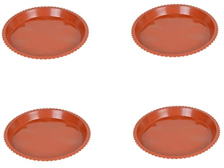 Hperu Soucoupe en Pot à Fleurs, 2 25 cm Soucoupe en Pot de Jardin Plante Pot Base Plastique Plateau Goutte à Chute