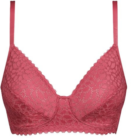 DIM Femme sans Armatures Daily Dentelle X1 Soutien-Gorge, Silky Rose, 90D EU