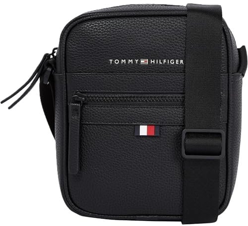 Tommy Hilfiger Herren Essential Crossbody Bag Umhängetasche, Schwarz