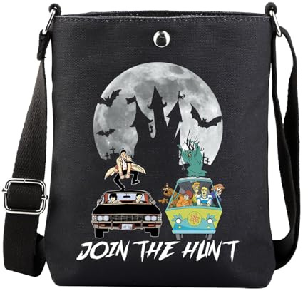 KUIYAI Winchester Brothers Geschenk, Mystery Machine, Halloween-Themen-Umhängetasche, Join The Hunt, Halloween-Party-Geschenk