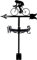XAoSCd Girouette De Vélo Girouettes en Métal pour Abris De Jardin Patio Toit Jardin Coupole Décoration De Grange Indicateur De Direction du Vent Girouette,