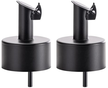 Koffs Design Ausgießer aus Edelstahl mit 28mm Drehverschluss Gewinde - Flaschenausgießer für Spirituosen, Ölflaschen und mehr - kompatibel mit üblichen Schraubverschluss Flaschen - 2 Stück