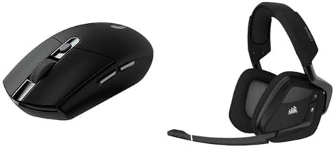 Logitech G305 Lightspeed Ratón & Corsair Void RGB Elite Auriculares Inalámbricos