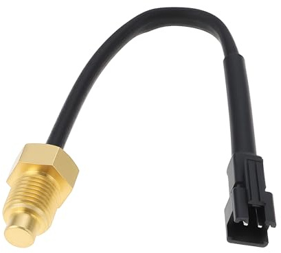 VGOL Motorrad 2PIn Wassertemperaturmesser Sensorleitungen Messkabel M10x1mm Kompatibel mit KOSO Wassertemperaturmesser