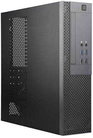 mATX PC Case 10L Micro-ATX SFF Mini Tower Computer Chassis with USB 3.0 | Not Include Fan Support Micro ATX and ITX Motherboards and Half Height GPU 190mm High-Performance Hardware for Desktop Server