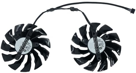 ZMHYGEW 2 Pezzi PLD10015B12H T129215BU Ventola di Raffreddamento GPU Fai da Te per GIGABYTE RX per Vega 64/56 per schede Video Gaming OC 8G, può PLD10015S12H(DIY PLD10015B12H)