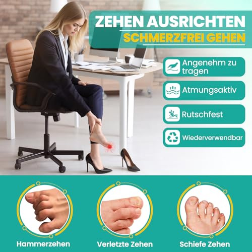 CEYOME 2 Stück Hammerzehen-Glätteisen für Damen und Herren (schwarz)