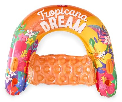 Legami - Pool aufblasbare Donut, Maxi aufblasbare Donut für Kinder und Erwachsene, Meer Strand aufblasbar