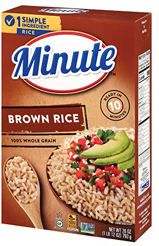 Minute Instant Rice, 8.27 lb | Arroz precocinado para comidas rápidas, arroz integral para microondas o estufa, listo en 10 minutos, sin gluten y sin OMG
