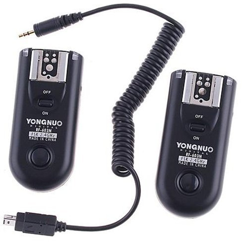 YongNuo RF-603/N3 Wireless Flash Trigger for Nikon D7000, D7100, D90, D3100, D3200, D5200, D5100, D5000