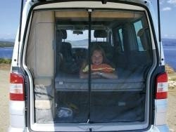 Brandrup FLYOUT 2 Heckklappe für VW T5 California Beach mit Aufstelldach bis 2010