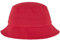 Flexfit Cotton Twill Bucket Hat - Unisex Anglerhut für Damen und Herren, einfarbig, mit patentiertem Flexfit Band, Farbe Rot, one size