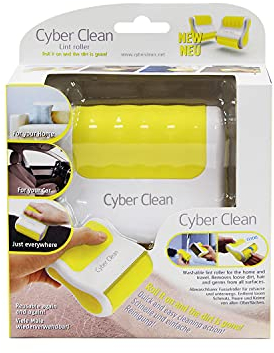 CYBER CLEAN RollCare Jumbo - Abwaschbare Fusselrolle, Tierhaarentferner, Klebriger Fusselroller entfernt Staub, Flusen, Hundehaare, Katzenhaare einfach und schnell, Ideal für Haushalt und Auto
