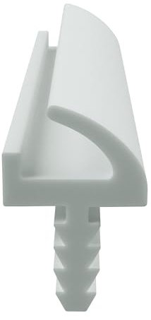 DIWARO.® Zimmertür-Dichtung ZT049 | weiß | 5 lfm für Zimmertüren und Innentüren. Zum Schallschutz und abdichten der Tür. Bestehend aus TPE (Thermoplastischen Elastomer)