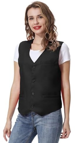 Top Tie Gilet unisex con bottoni Abbigliamento da lavoro Gilet uniforme