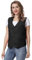 Top Tie Gilet unisex con bottoni Abbigliamento da lavoro Gilet uniforme-Nero-M