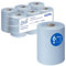 Scott Essential Slimroll Rollenhandtücher 6696, 1-lagiger blaue Papierhandtücher, mit EU Ecolabel-zertifizierte Papier, 6 Rollen x 190 m (gesamt 1.140 m).