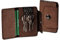 Schlüsseltasche Schlüsseletui (97C) Woodland Leder Schlüsselmäppchen Braun