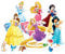 STAR CUTOUTS Ltd TT011 Disney Princess Includes Ariel, Belle, Jasmine Miniature Carboard Cutouts Table Top Pack Perfect for Parties, Weddings and Events, Multi Colour
