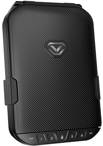 VAULTEK LifePod Secure Waterproof Travel Case Rugged Electronic Lock Box Travel Organizer Portable Handgun Safe with Backlit Keypad (Covert Black)