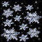 45 Stück Kristall Schneeflocke Ornamente Klare Acryl Schneeflocke Weihnachten Weihnachtsbaum Hängende Anhänger für Winter Thema Partyzubehör