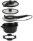 REMOSKA Tria T41/42 Marmite multifonctionnelle 3 en 1 pour la cuisson, le four et le pot-au-feu 4,5 l / 28 cm / 610 W surface antiadhésive