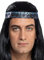 Generique - Winnetou-Haarband für Herren Kopfband für Indianer blau-braun - Multicolore