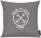 Shirtinstyle Sofakissen Heimathafen Föhr, Kissen, Meer, Heimatort, Stadt, Urlaub, Größe 40 x 40cm, Farbe Grau