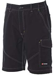PAYPER Caracas Bermuda da Uomo 100% Cotone Chiusura Zip Tasca Porta Metro Posteriore Bande Reflex Blu Navy