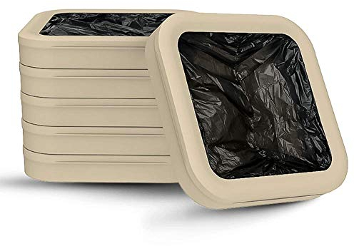 Townew Pack Biodegradable Incluye 6 Seis Anillos Basura (125 Bolsas Aprox), Blanco, 6 packs