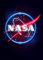 Displate Offiziell NASA MetallPoster Magnetische Befestigung Inklusive Lizenziert Bilder Hochwertiges Poster - Insignia - NASA Neon Poster 45 cm x 32 cm