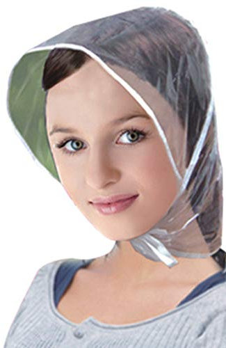 Max-Tonsen Creative Hommes Femmes en Plastique Pluie Visière Chapeau Pliable Enfants Randonnée Pêche Imperméable Coupe-Vent Protection des Cheveux Bonnet Cap 115x33cm