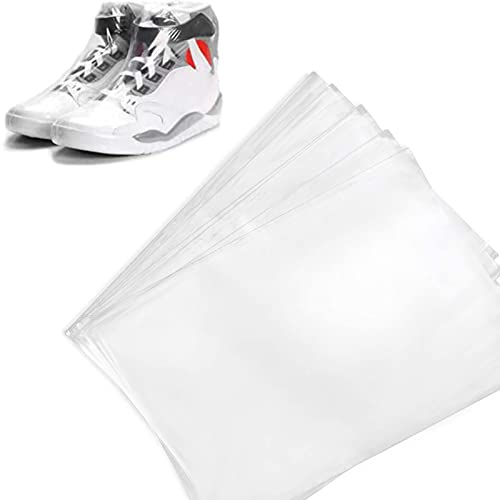 MOCIUN Schrumpffolie, 100 Stück Schuh-Schrumpffolie, PVC-Kunststofffolie, transparente Verpackung, Schuh-Schrumpffolie, groß, Sneaker-Schrumpffolie, Beutel (10 x 15,7)