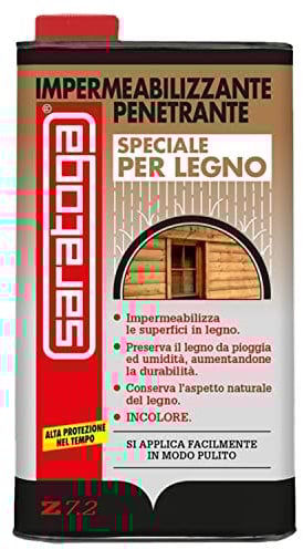 Z7.2 Impermeabilizzante per legno, Penetrante Speciale per Legno impermeabilizza le superfici in legno