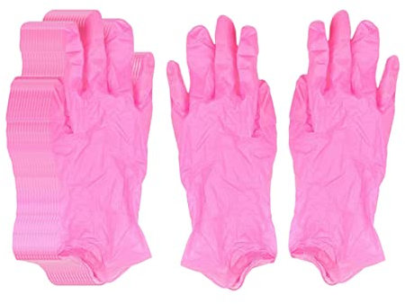 harayaa Guanti USA E Getta in Nitrile 100x Guanti USA E Getta Senza Polvere Guanti USA E Getta per Lavori Domestici per Cucina Professionale Ristoratori, M