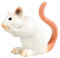 JOKFEICE Figurines d'animaux, souris réaliste, accessoires de jardin féérique, jouets d'apprentissage pour Noël, anniversaire, décoration de gâteau cadeau pour enfants (blanc), FLM-14243