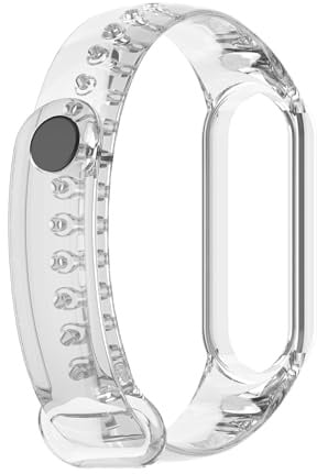 INF Transparentes Armband TPU Kompatibel mit Xiaomi Mi Band 5/6 für Männer Frauen