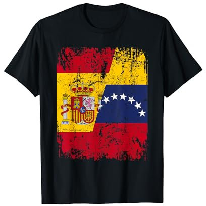 VENEZUELA ESPAÑA BANDERA de la AMISTAD | VENEZUELA Camiseta