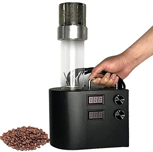 Samnuerly Tostador de Granos de café, Tostador de café pequeño para el hogar, Aire Caliente Diagonal, Pantalla Digital, Temperatura de Tiempo Ajustable, Adecuado para Hornear Granos de café