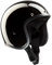 BANDIT Jet Classic Open Motorcycle Helmet Gloss Black Custom Biker Style Sun Peak Included JETGB (XS)