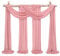 Showgeous 2 Pack Querbehang Staubige Rose 73cmx610cm Tüll Foto Hintergrund Hochzeit Vorhang Deko Weiss Chiffon-Stoff Hochzeitsbogen Gardinen für Laube Hochzeit Torbogen Zeremonie Fotografie Party
