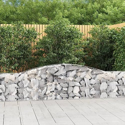 AJSEOYBS PflanzküBel Groß AußEn,Blumenkasten Balkon gabionen Mit Hochbogen 20 STK. 400x30x60/80 cm Verzinktes Eisengeeignet Für Garten, Eingang, Wohnzimmer, Korridor, Büro, Balkon, Außenbereich