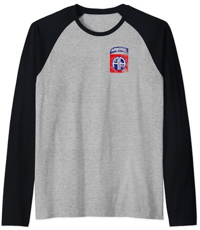 Aufnäher 82nd Airborne Division, Used-Look Raglan