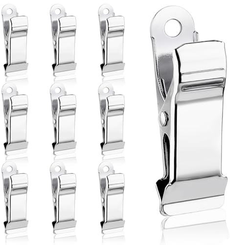 10 Pezzi Morsetto Ganci Argento Acciaio Inox Clip Tenda Coccodrillo Clip Metallo Coccodrillo Clip Doccia Ganci Tenda Clip Asciugamano Clip Tenda Per Camera Da Letto, Bagno, Decorazione Della Casa