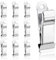 10 Pezzi Morsetto Ganci Argento Acciaio Inox Clip Tenda Coccodrillo Clip Metallo Coccodrillo Clip Doccia Ganci Tenda Clip Asciugamano Clip Tenda Per Camera Da Letto, Bagno, Decorazione Della Casa