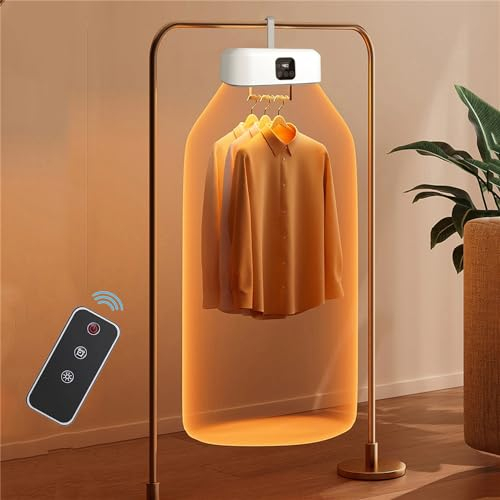 HJDSUDU Sèche-Linge de Voyage Portable, Mini-sécheuse électrique Portable avec télécommande et minuterie de 8 Heures, sèche-Linge Compact et Pliable, 600 W, pour Appartements, dortoirs, Camping-Cars