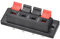 Rebower Spring Push Release Socket 4 Position Speaker Terminal Connector, [for Speaker, Audio Player] - 60mm / Red Black