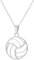 NHPY 1 Artikel Volleyball-Halskette aus Edelstahl Charm Halskette Kette Anhänger Geschenke Schmuck mit Kette Anhänger Halskette