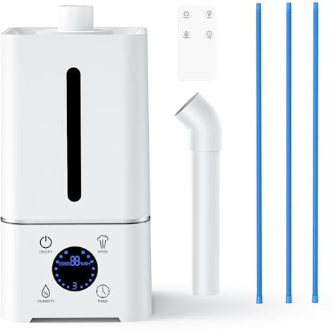 PKBD Luftbefeuchter Growbox, Smart Humidifier Pflanzen, Raumbefeuchter mit Hygrometer/Fernbedienung Luftentfeuchter füR Pflanzenwachstum Und -Vermehrung Schlafzimmer/Kinderzimmer/Wohnzimmer