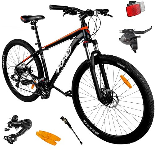 Maltrack Mountainbike MTB Triad 29 Zoll Aluminium 18 Rahmen 21 Gang Shimano für Damen Herren Schwarz 165-185cm Scheibenbremsen